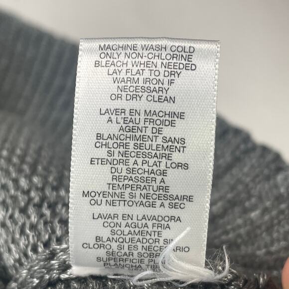 Michael Michael Kors Sleeveless Sweater Women’s SZ L Silver Metallic Gray EUC - Picture 8 of 10